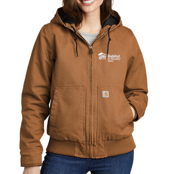 Carhartt Women's Washed Duck Active Jac - Embroidered Logo Thumbnail