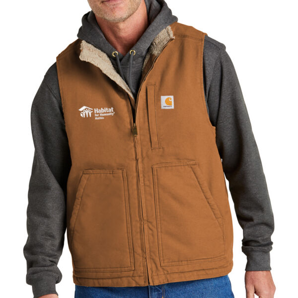 Carhartt Sherpa-Lined Mock Neck Vest - Embroidered Logo Thumbnail