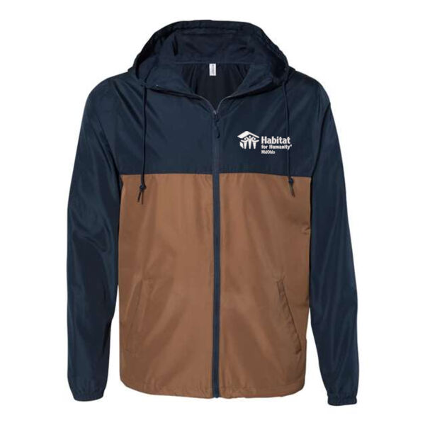 Unisex Lightweight Windbreaker Full Zip Jacket - Embroidered Logo Thumbnail