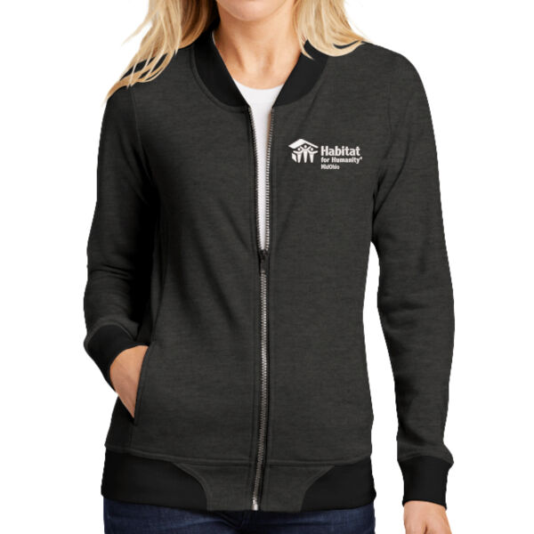 Sport-Tek Ladies Lightweight French Terry Bomber - Embroidered Logo Thumbnail