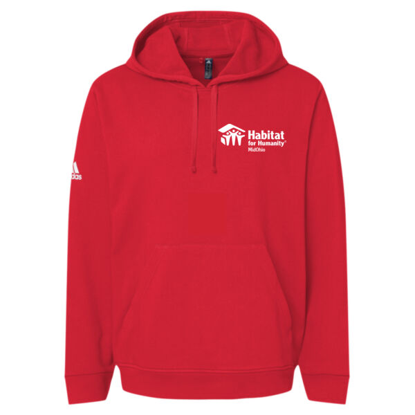 Adidas Fleece Hooded Sweatshirt - Printed Logo Thumbnail