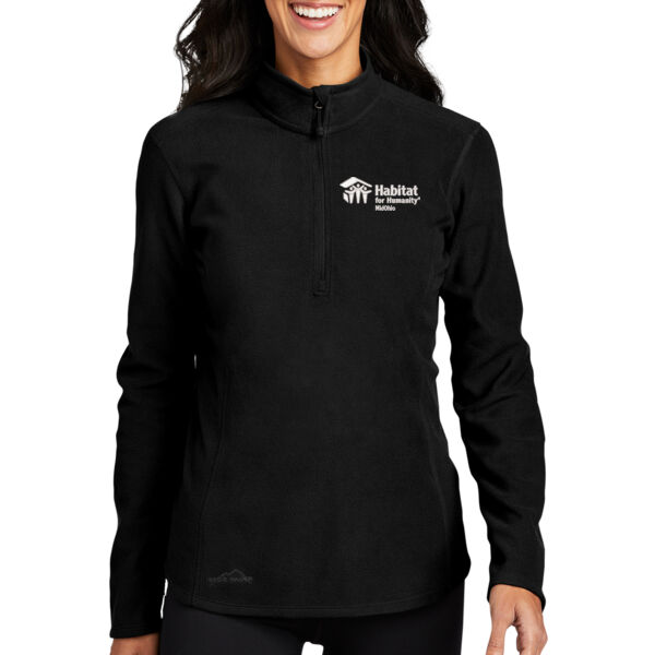 Eddie Bauer Ladies 1/2 Zip Microfleece Jacket  - Embroidered Logo Thumbnail