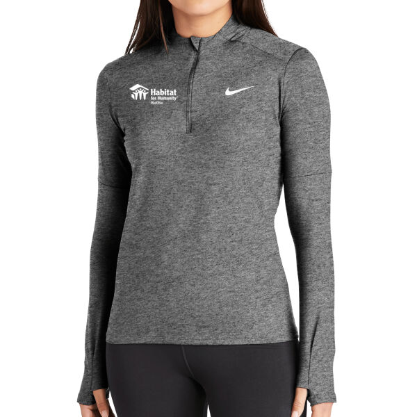 Nike Ladies Dri-FIT Element 1/2 Zip Top - Printed Logo Thumbnail