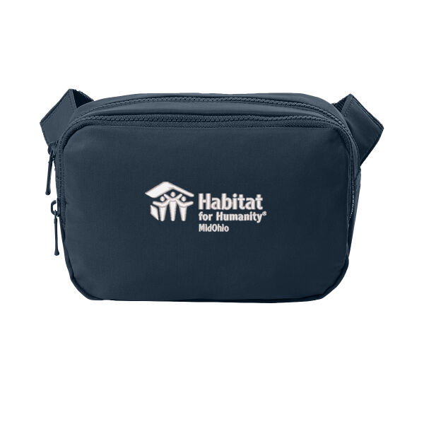 Port Authority Matte Dual-Compartment Crossbody - Embroidered Logo Thumbnail