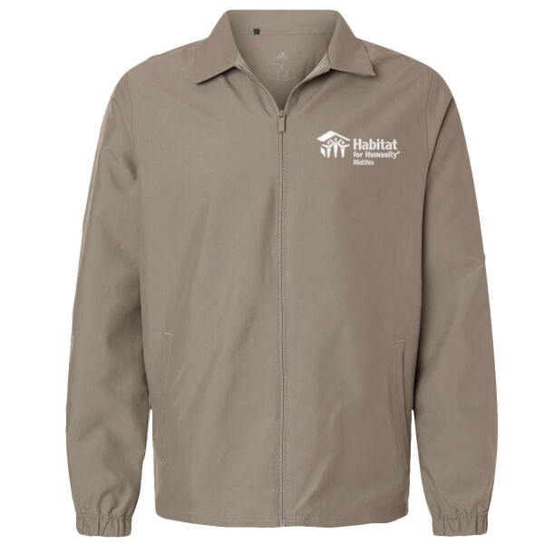Adidas Men's Lifestyle Full-Zip Jacket - Embroidered Logo Thumbnail