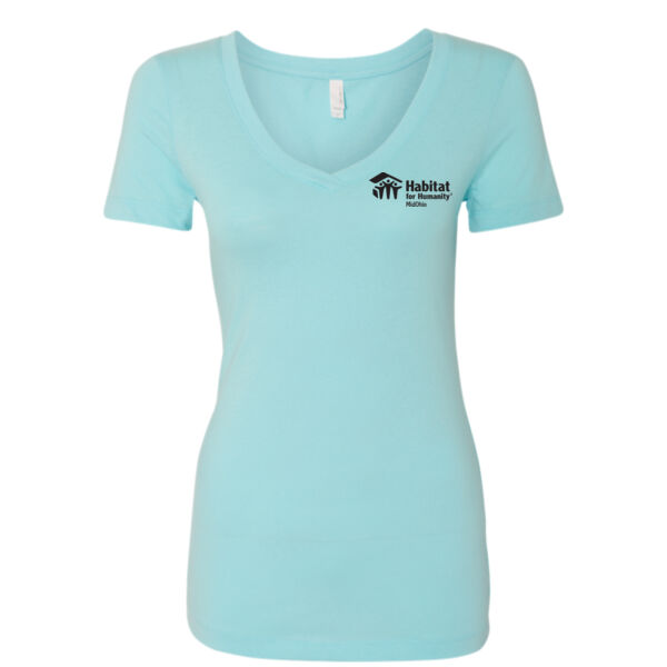 Next Level Women's Ideal V-Neck T-Shirt - Printed Logo Thumbnail