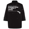 Ten Pearl Button Black Chef Coat Thumbnail